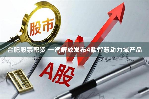 合肥股票配资 一汽解放发布4款智慧动力域产品